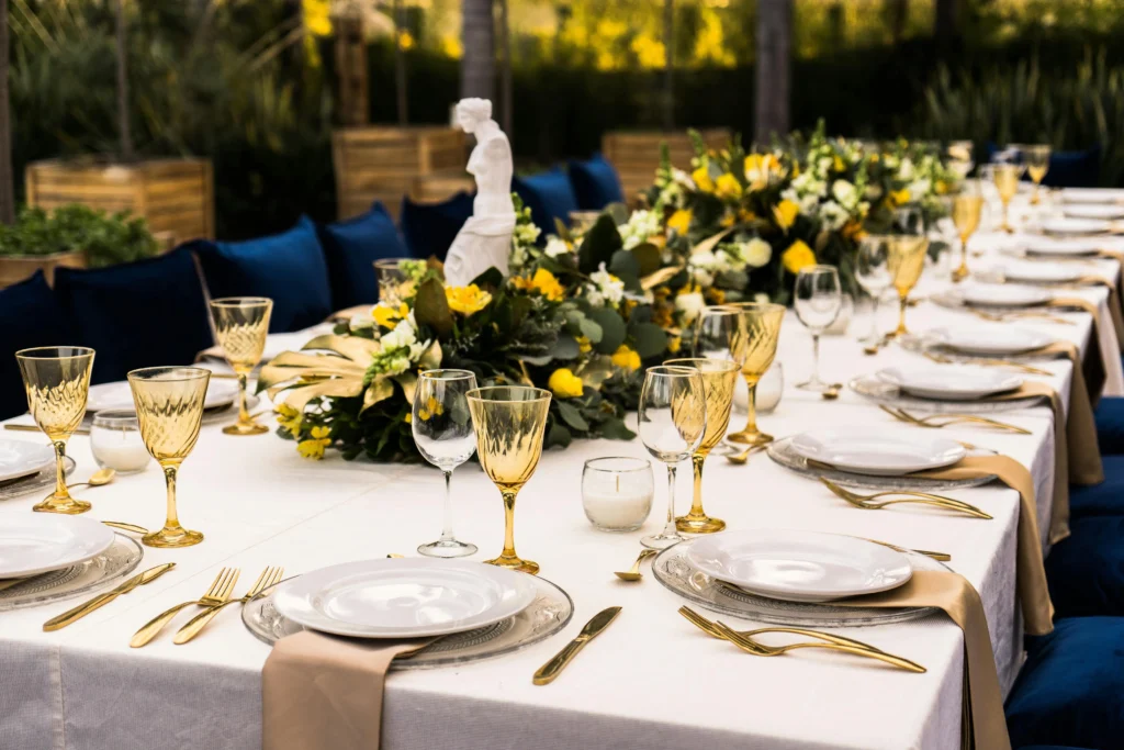 Outdoor set-up for end year parties