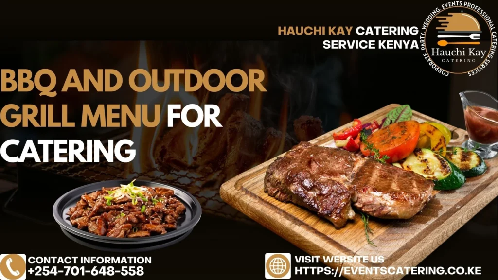 BBQ and Outdoor Grill Menu for Outdoor Catering