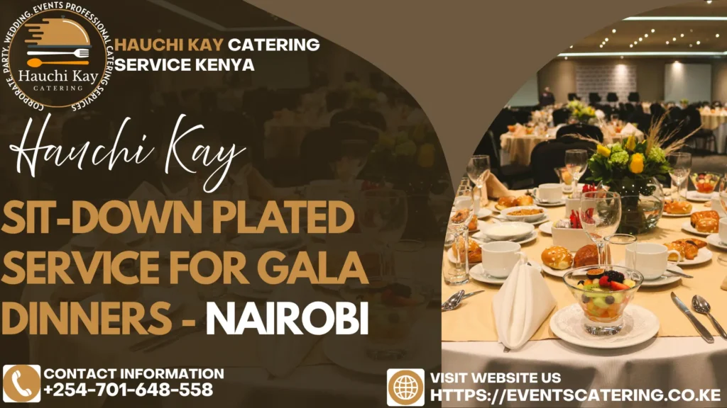 Sit-Down Plated Service for Gala Dinners