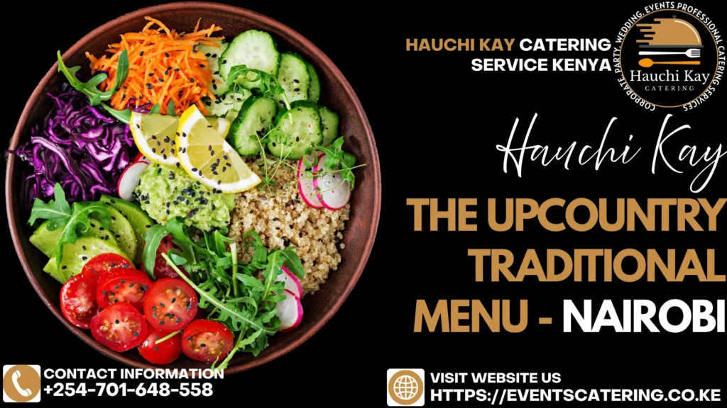 The Upcountry Traditional Menu