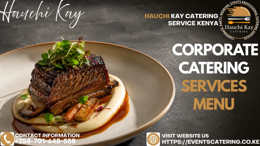 Corporate Catering Services Menu
