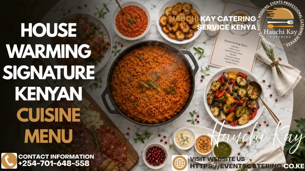 House Warming Signature Kenyan Cuisine Menu