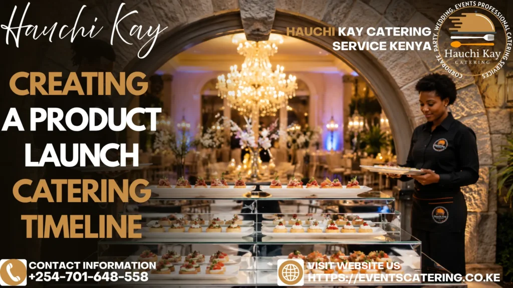 Creating a Product Launch Catering Timeline
