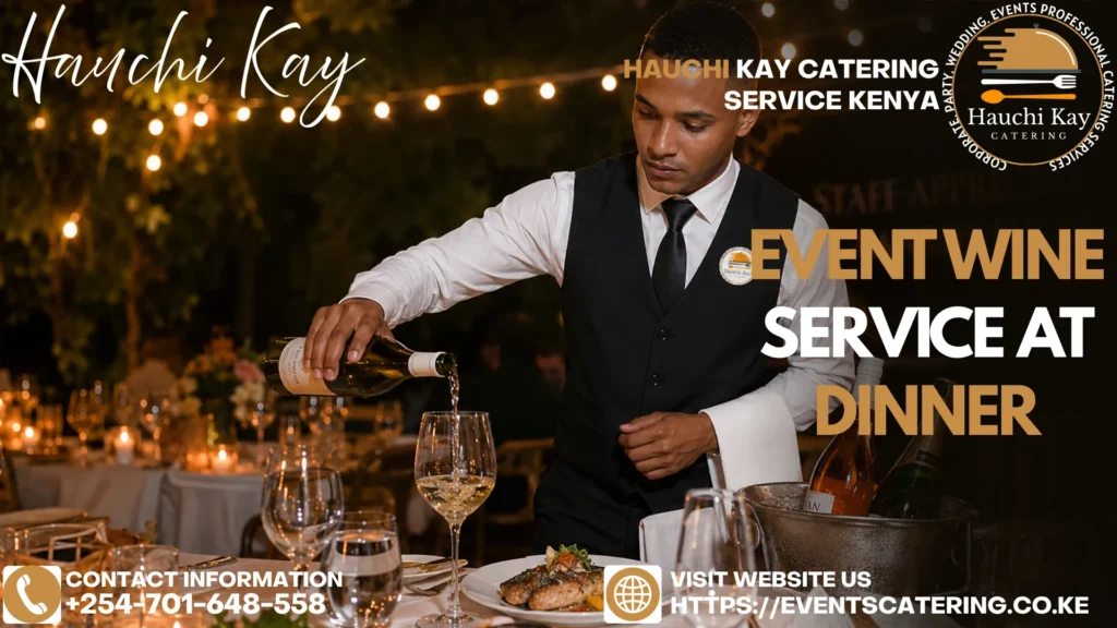 Event Wine Service at Dinner