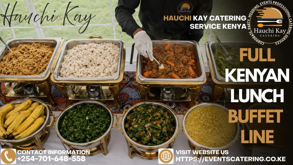 Full Kenyan Lunch Buffet Line