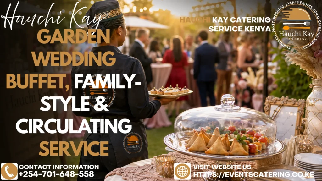 Garden Wedding Buffet, Family-Style & Circulating Service