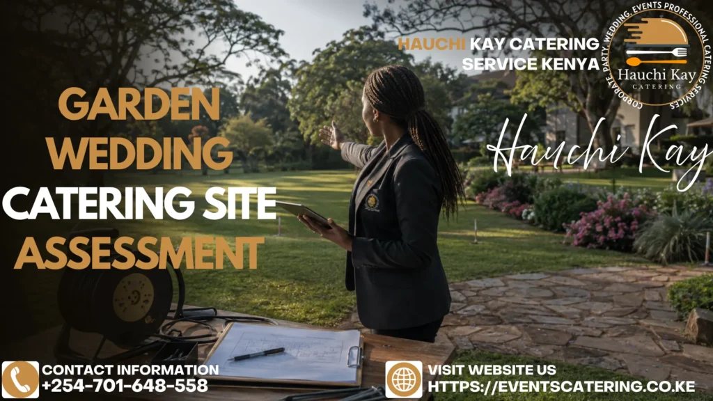 Garden Wedding Catering Site Assessment