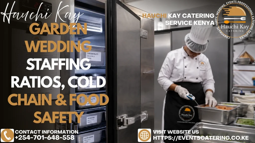Garden Wedding Staffing Ratios, Cold Chain & Food Safety