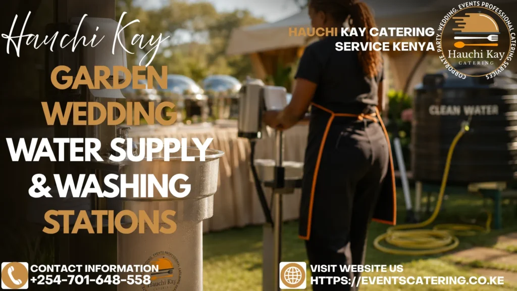 Garden Wedding Water Supply & Washing Stations