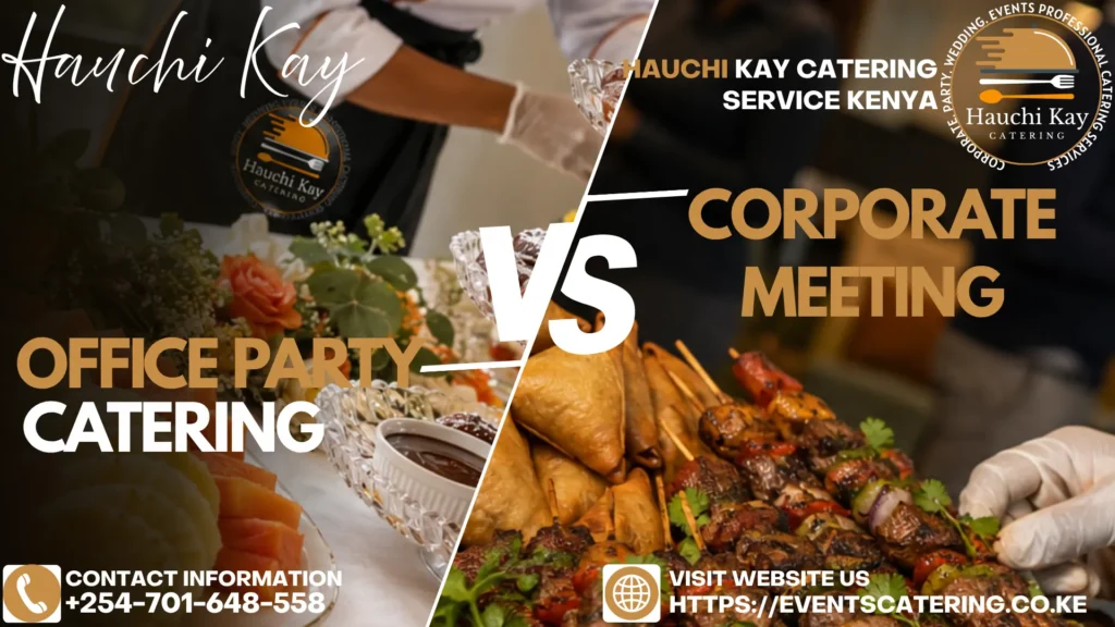 Office Party Catering vs Corporate Meeting Catering