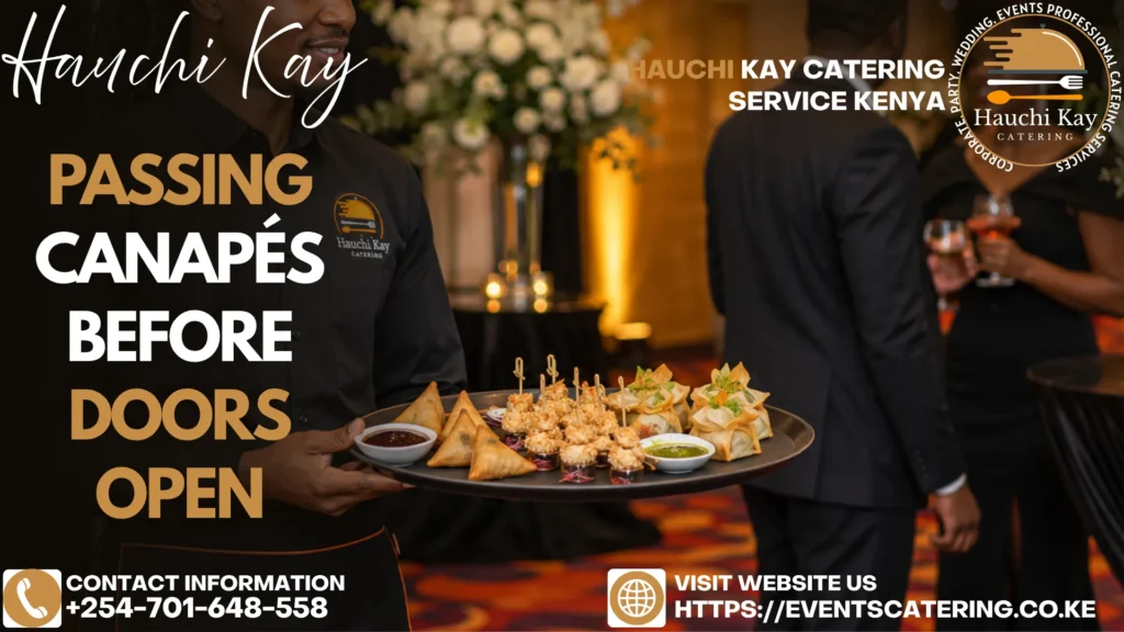 Passing Canapés Before Doors Open