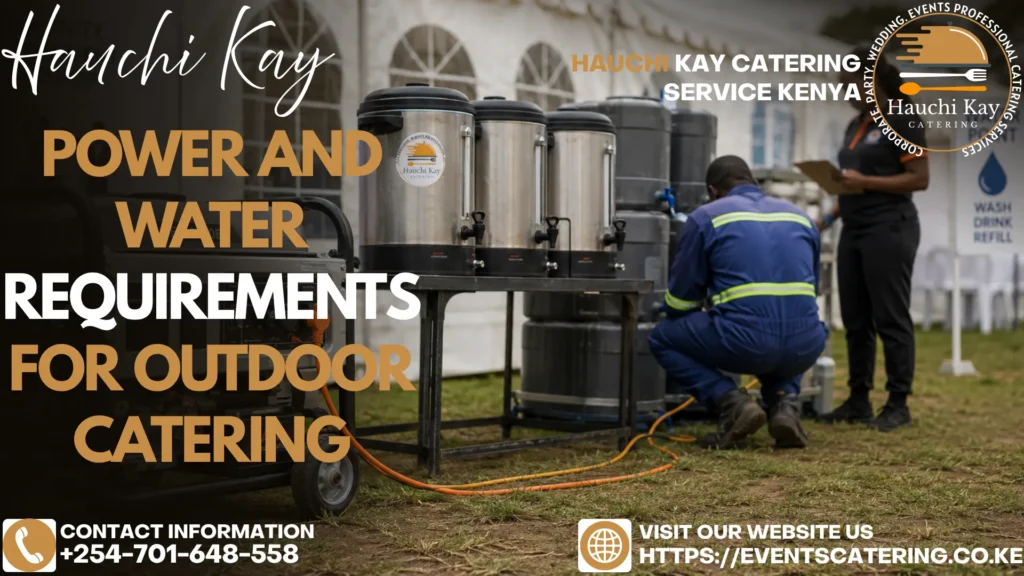 Power and Water Requirements for Outdoor Catering