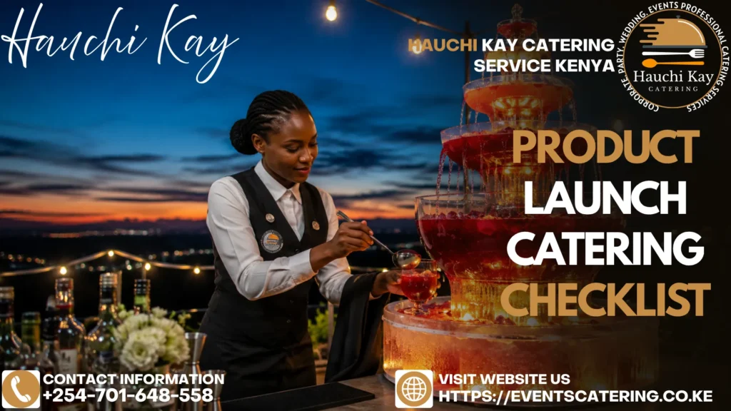 Product Launch Catering Checklist