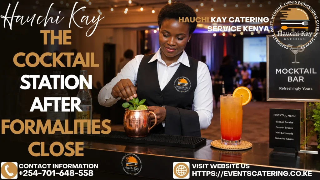 The Cocktail Station After Formalities Close