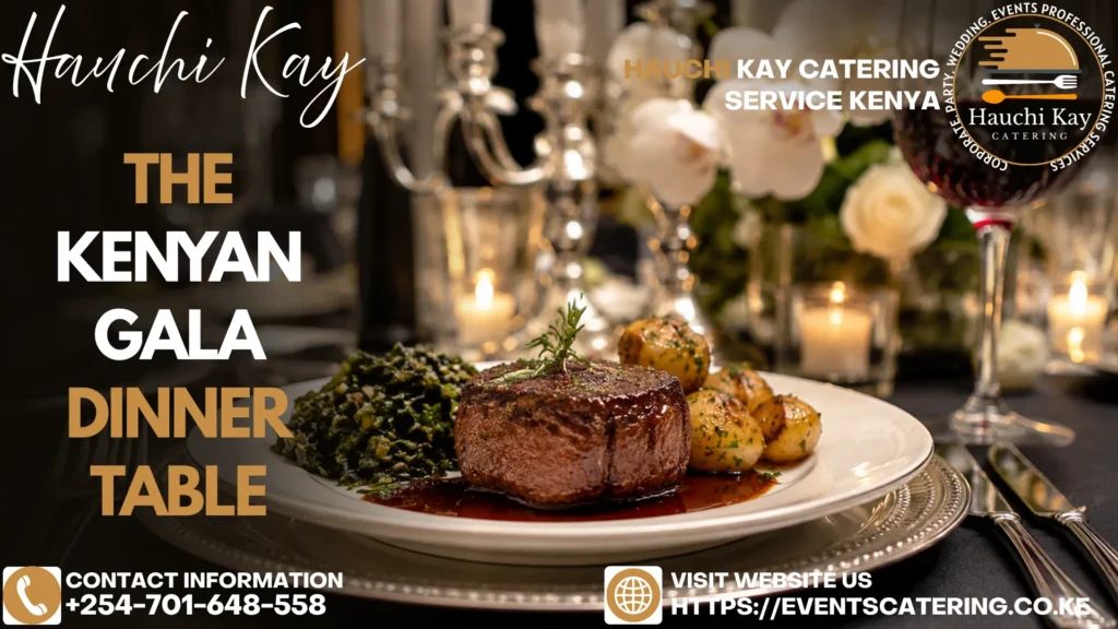 The Kenyan Gala Dinner Table