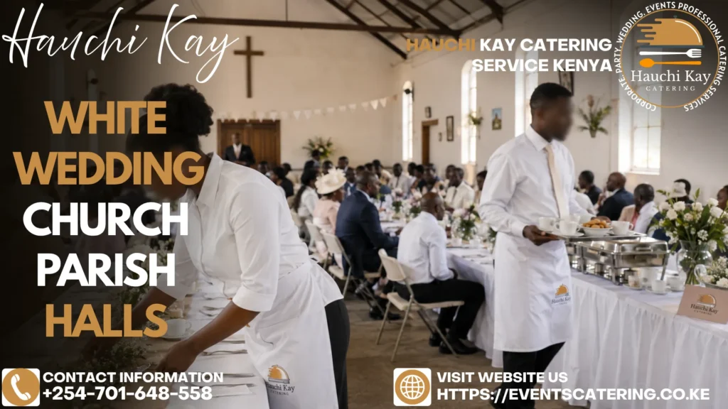 White Wedding Catering Church Parish Halls