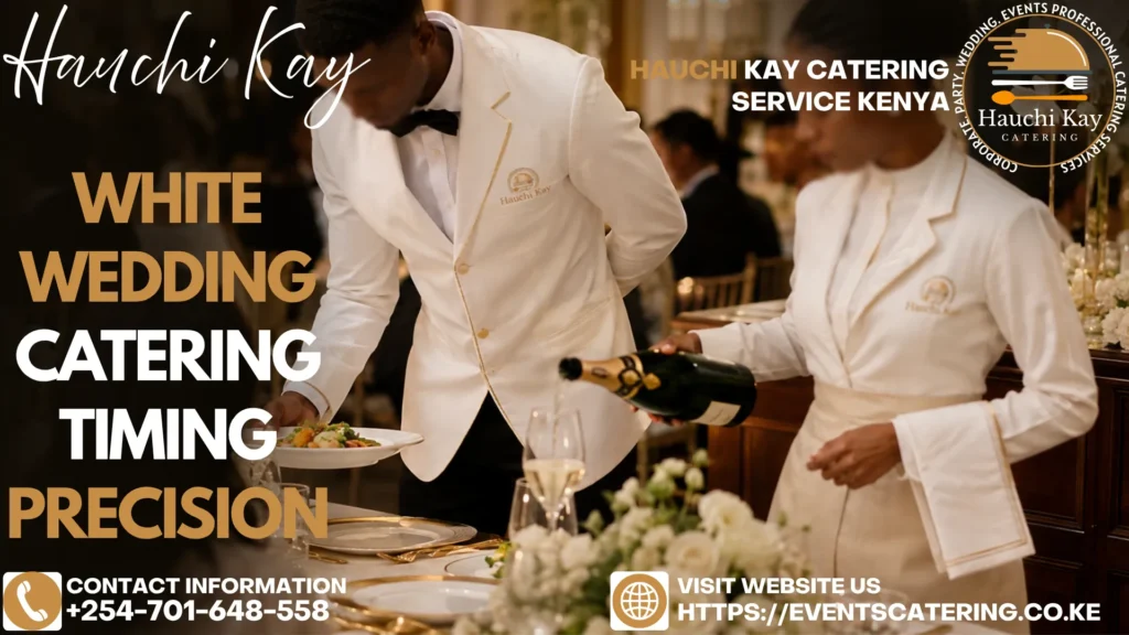 White Wedding Catering Timing Precision