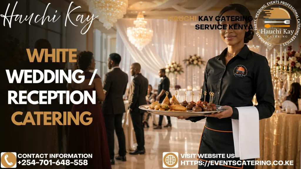 White Wedding Reception Catering