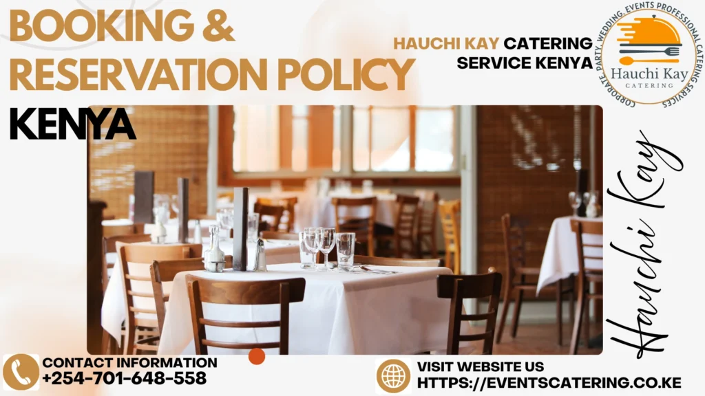 1. Booking and reservation