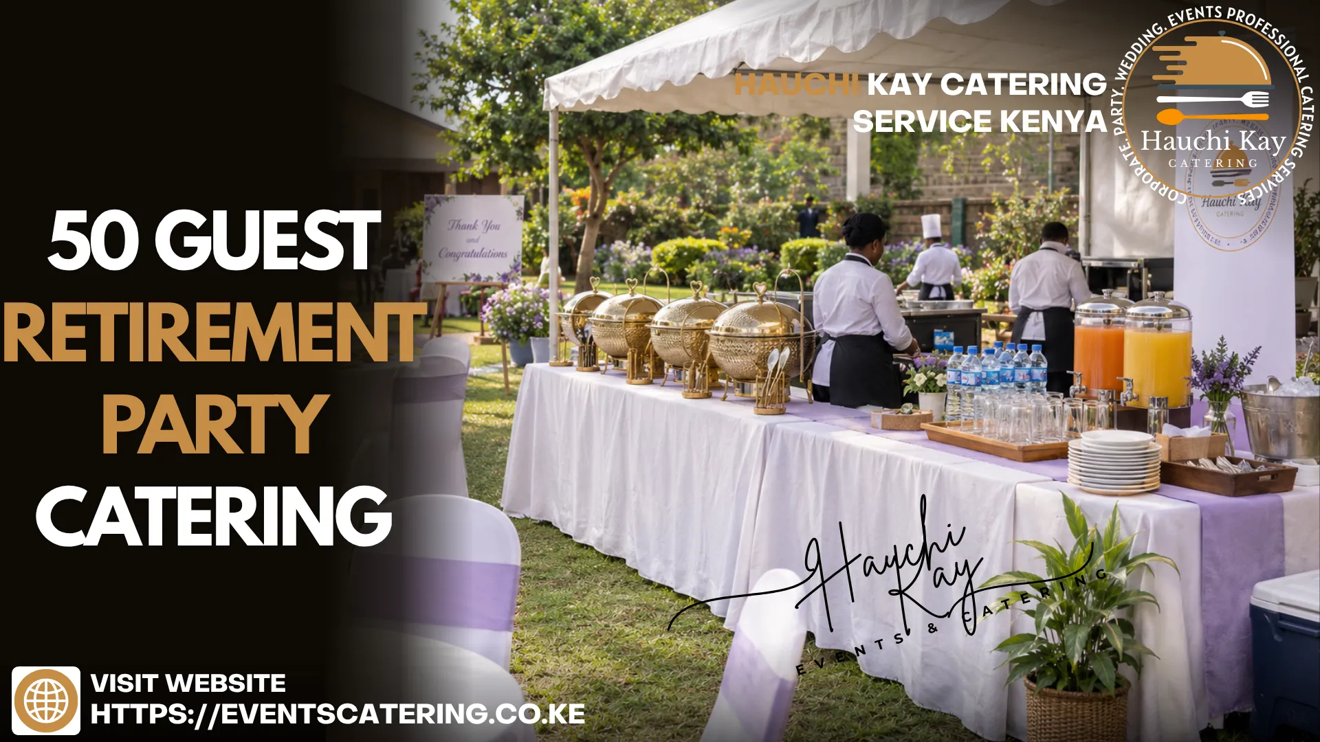 50 GUEST RETIREMENT party CATERING