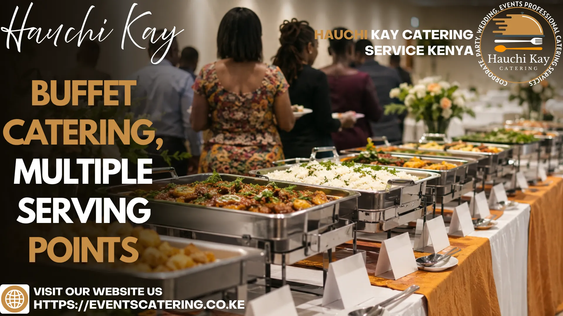 Main buffet catering setup