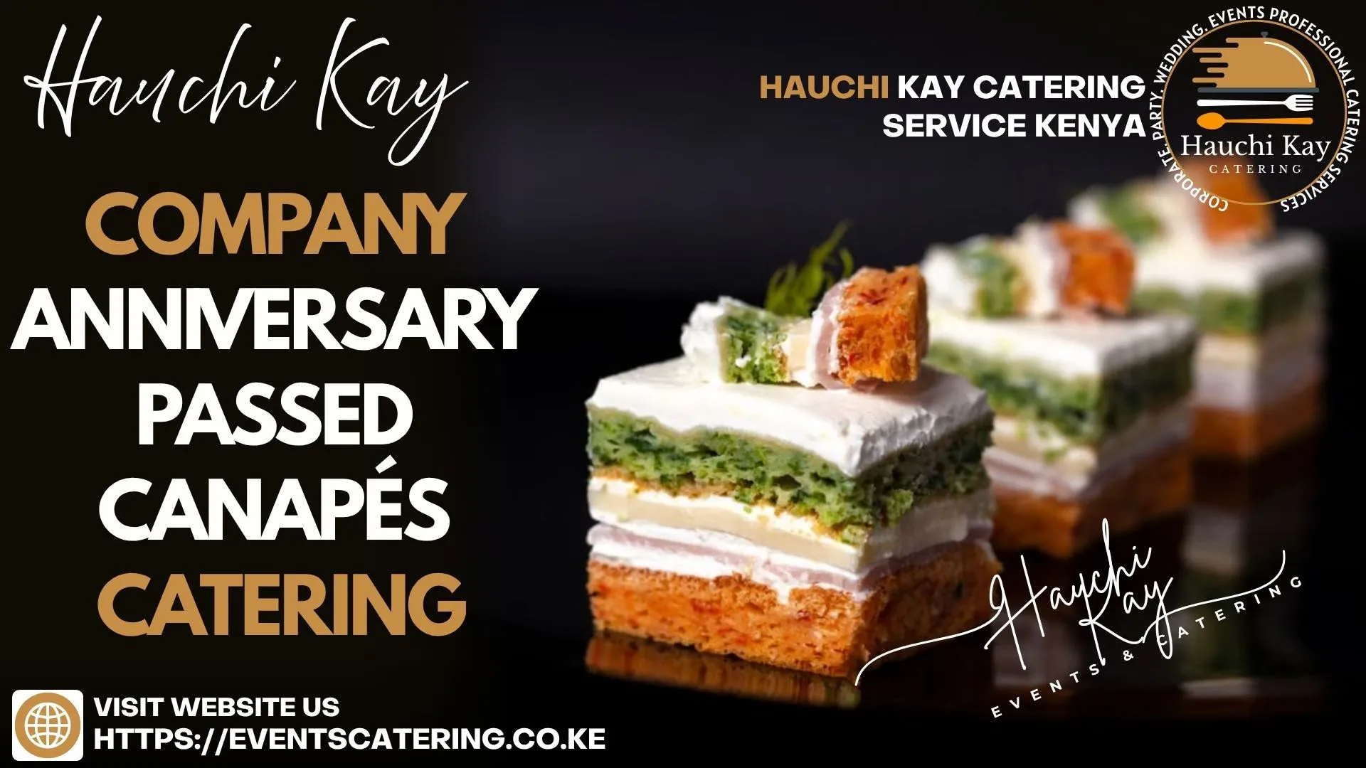 Company Anniversary Passed canapés Catering