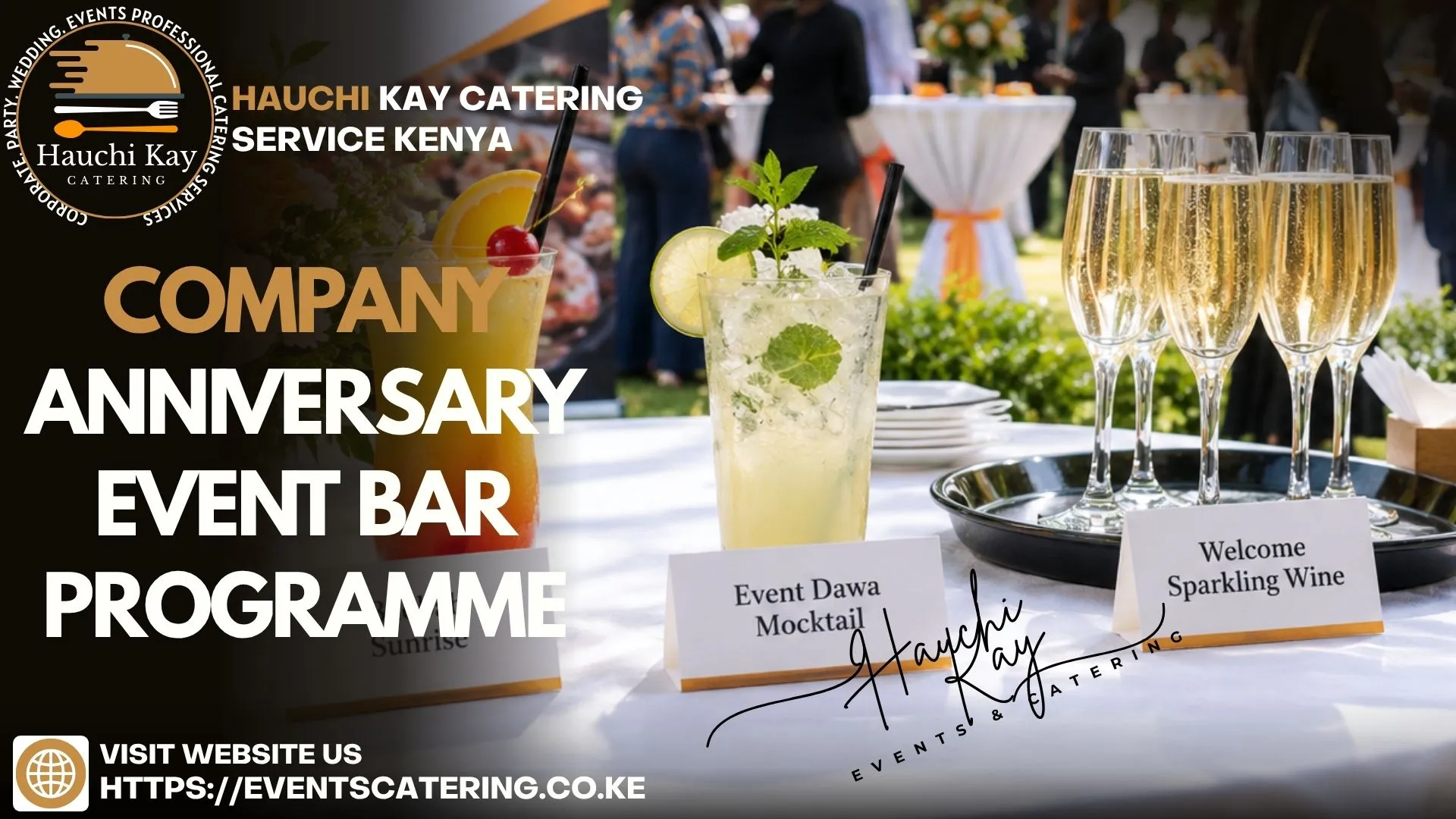 Company Anniversary event bar programme