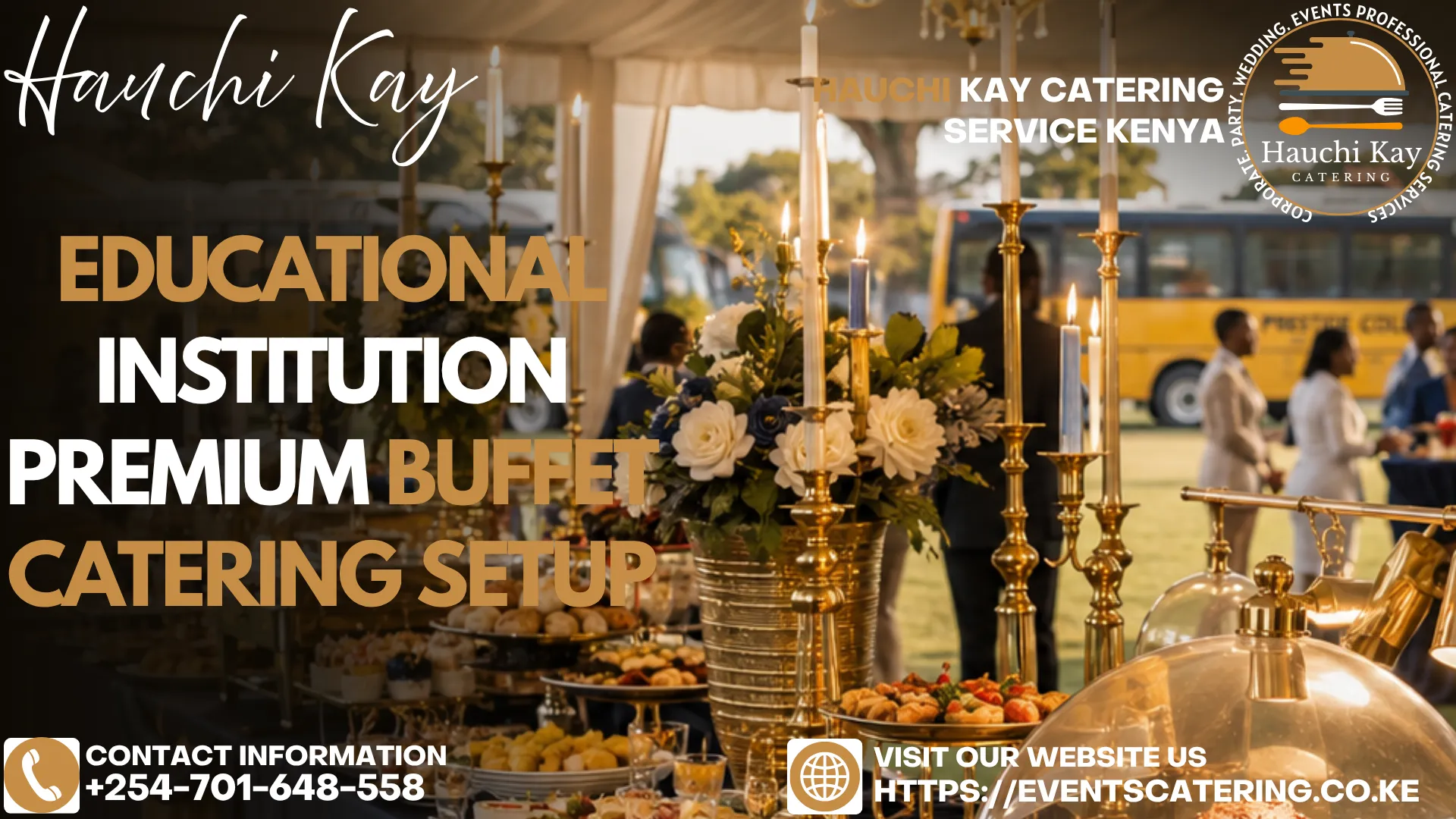 Educational Institution Premium Buffet Catering Setup