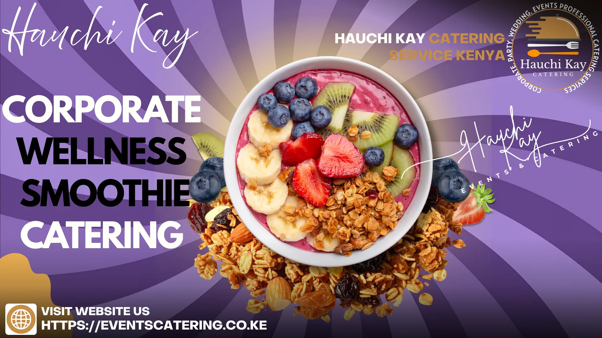 Hauchi Kay Corporate wellness Smoothie Catering