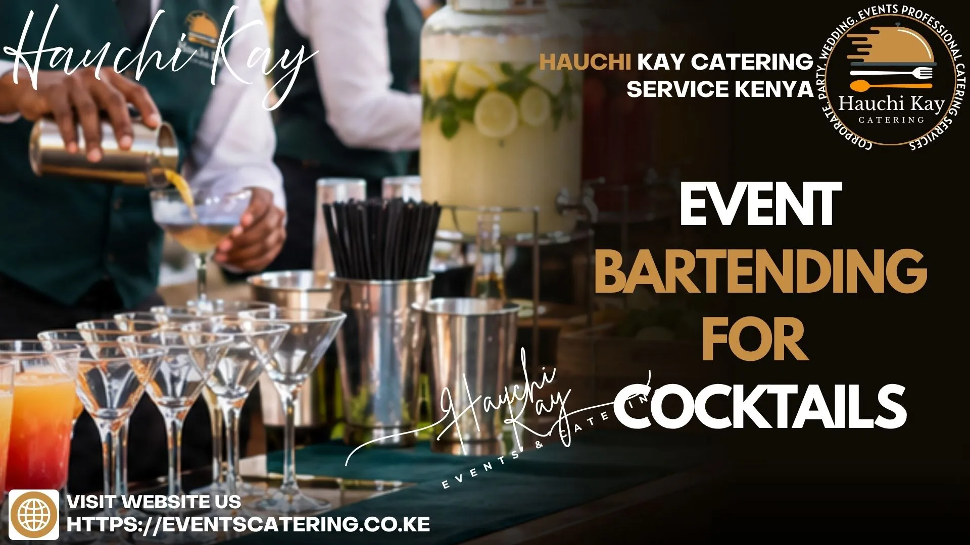 Hauchi Kay Event bartending for Cocktails