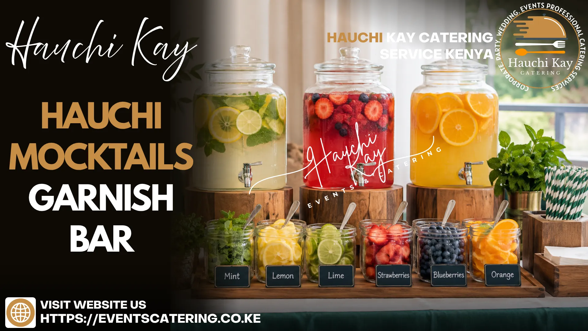 Hauchi Kay Mocktails Garnish bar