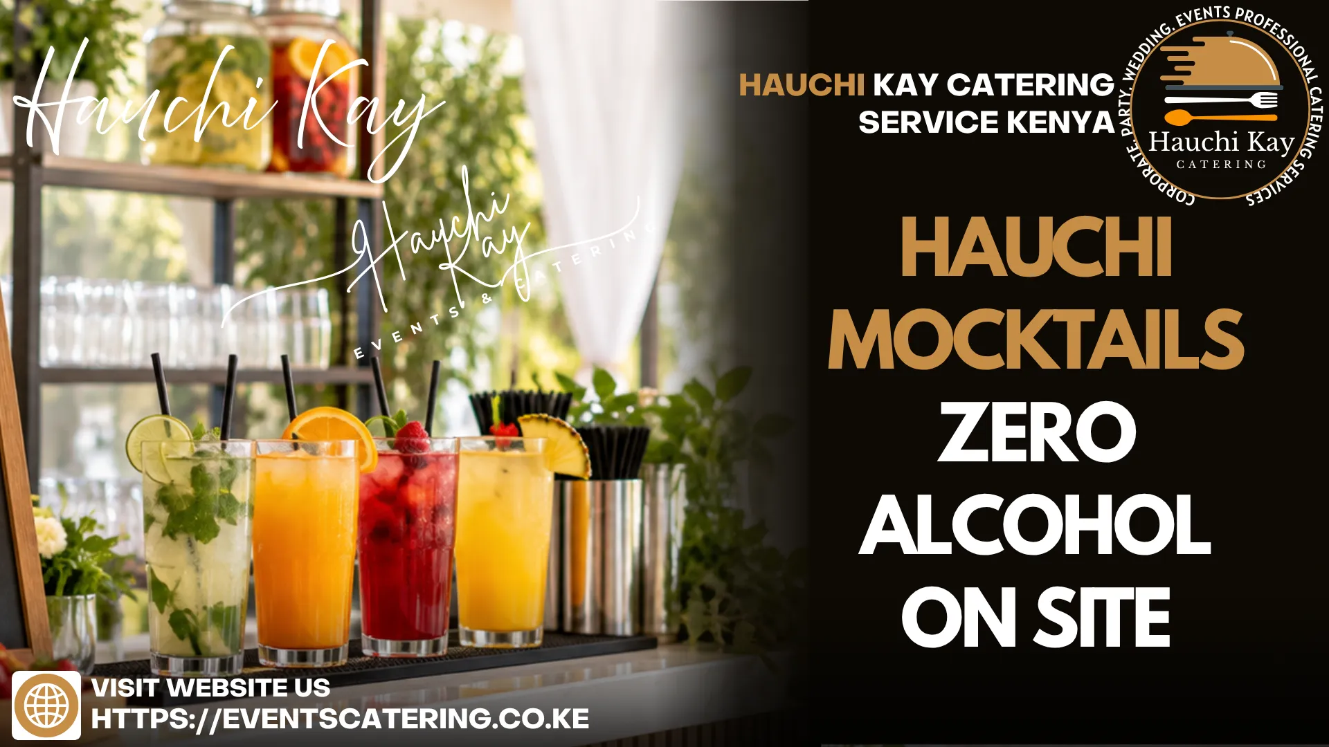 Hauchi Kay Mocktails Zero alcohol on site