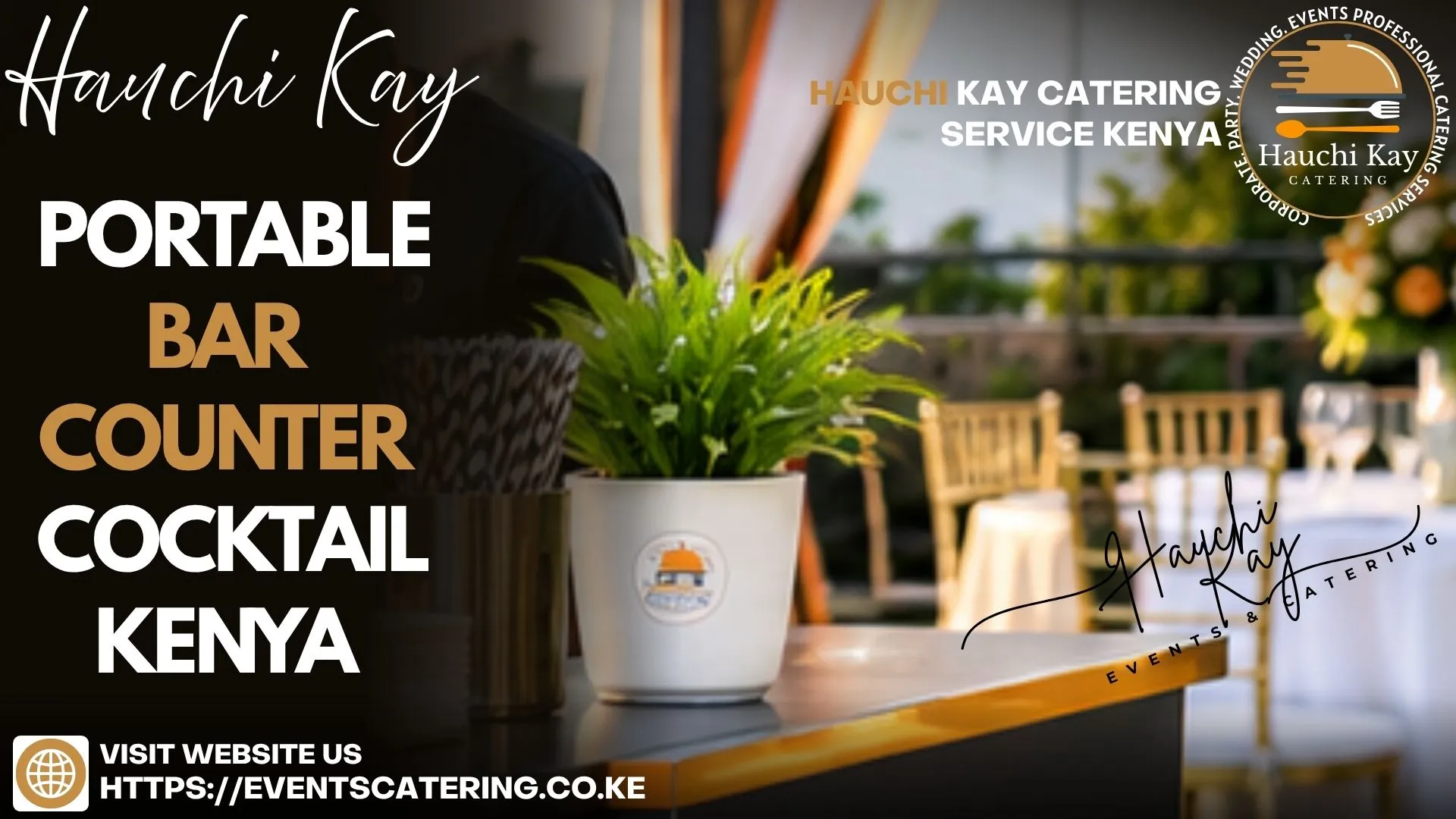 Hauchi Kay Portable bar counter cocktail Kenya