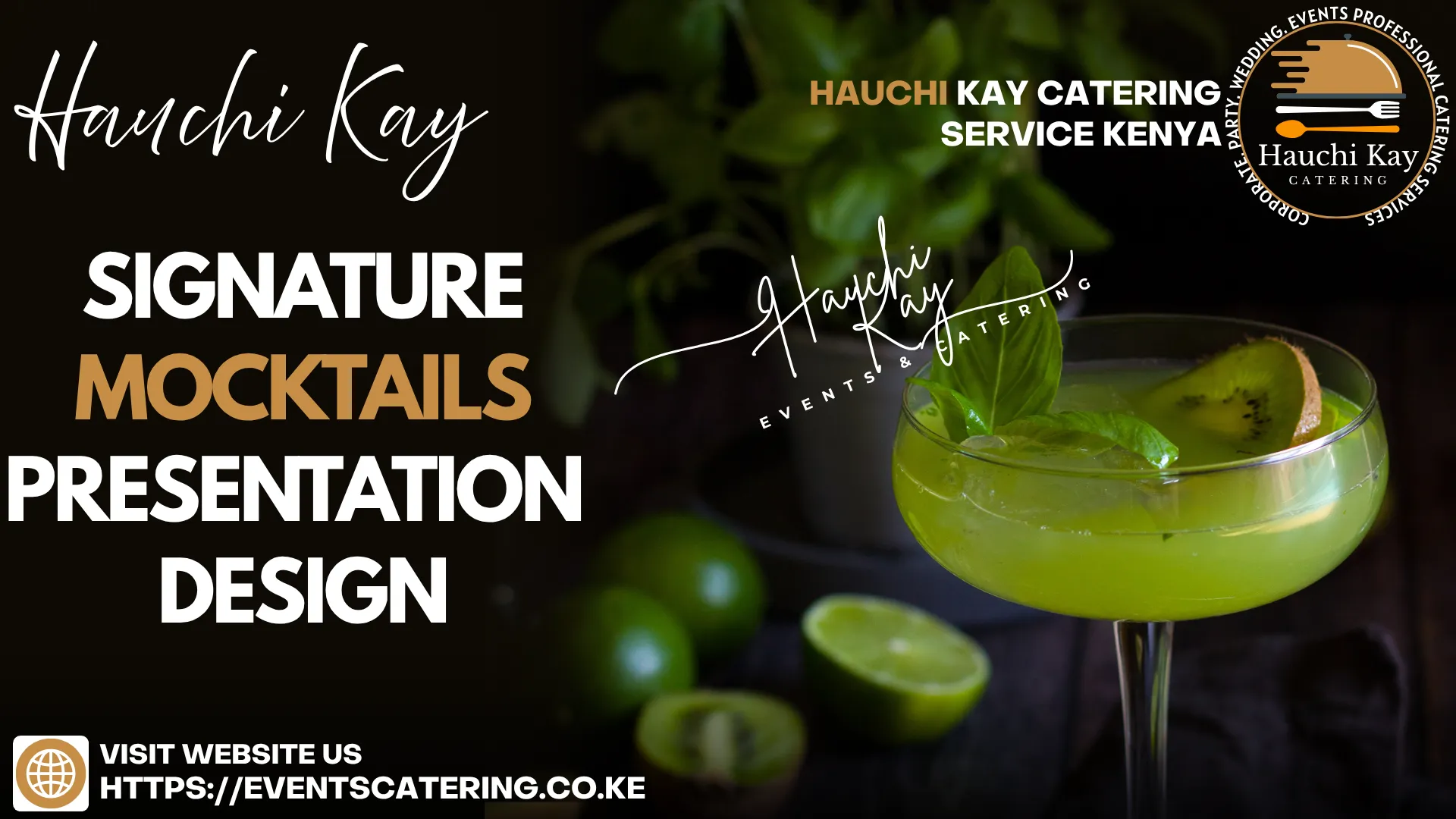 Hauchi Kay Signature Mocktails presentation design