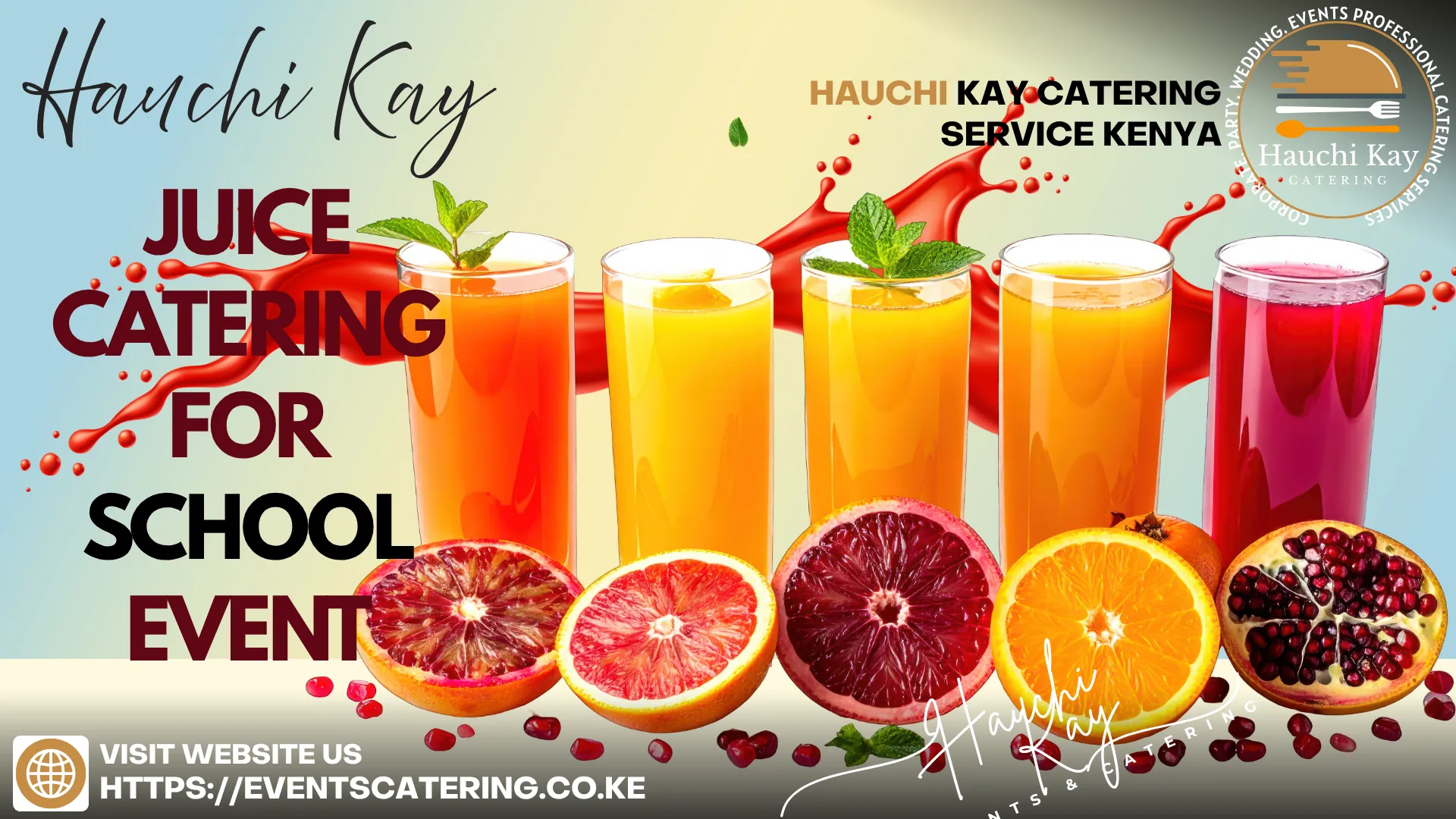 Hauchi kay JUICE catering FOR school event