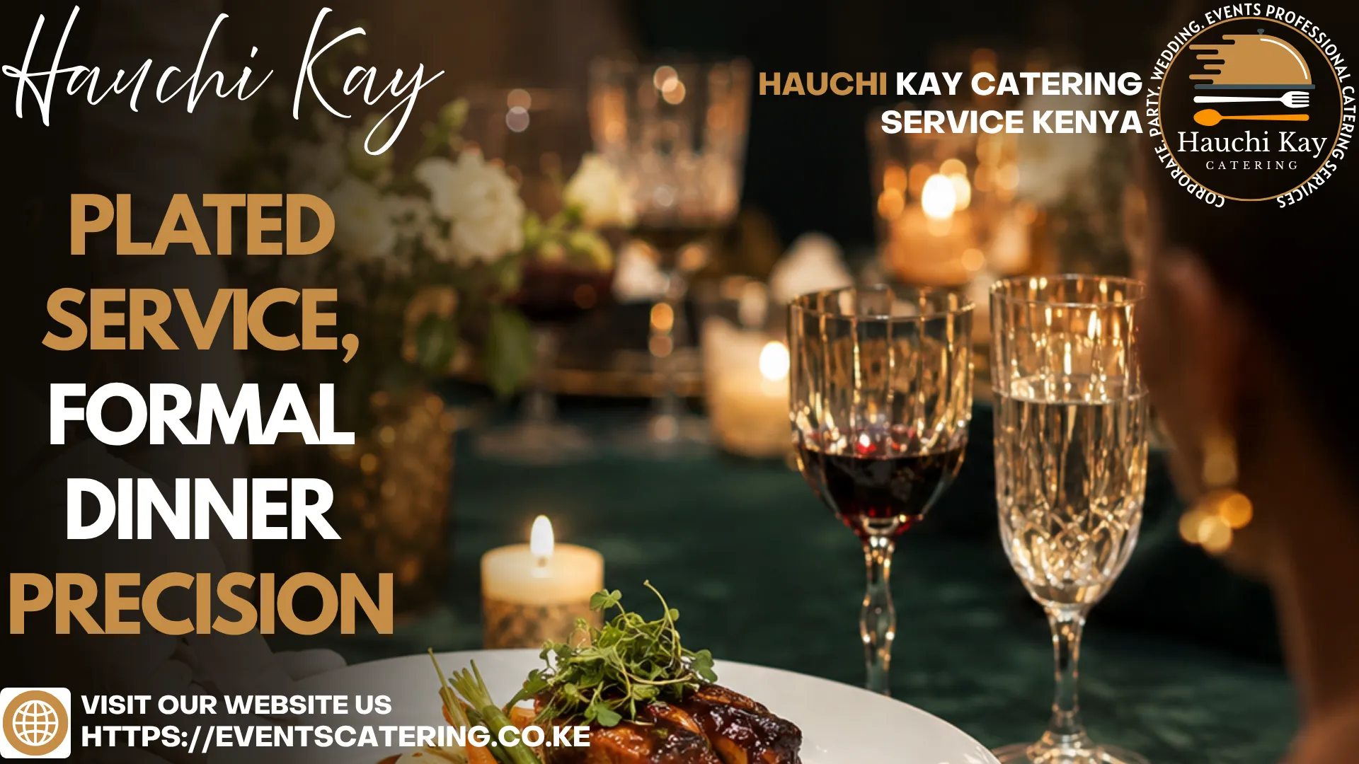 Plated service, formal dinner precision