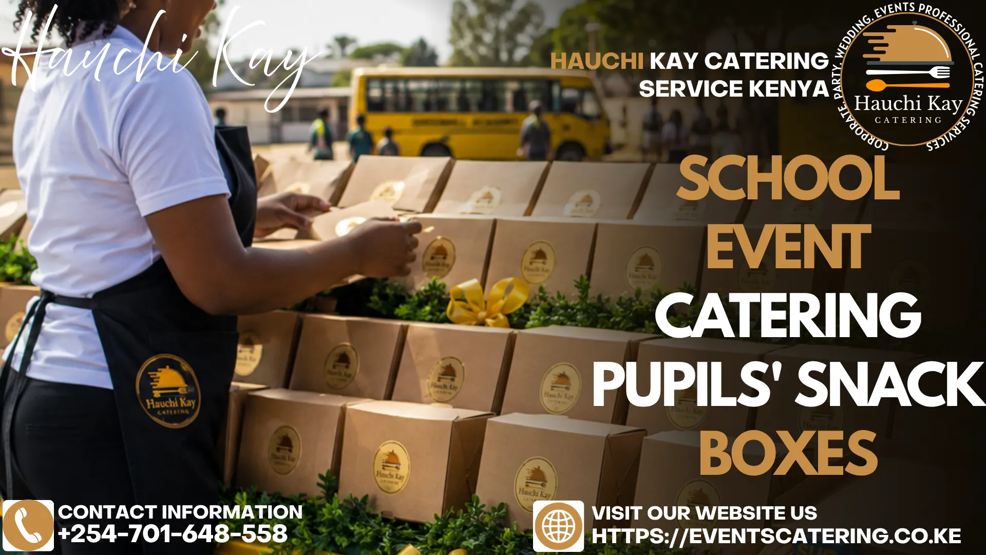 School Event Catering Pupils Snack Boxes