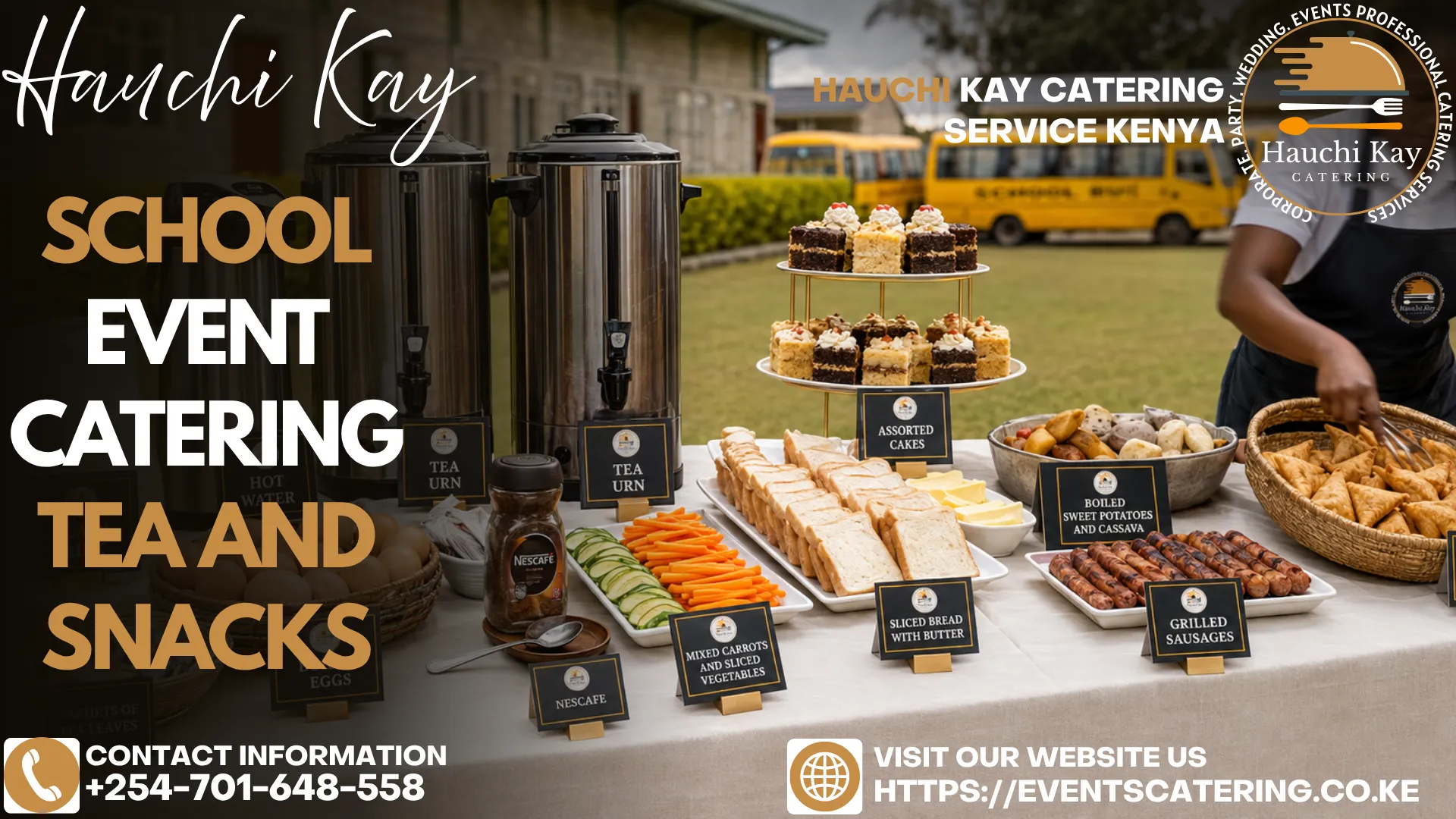 School Event Catering Tea and Snacks