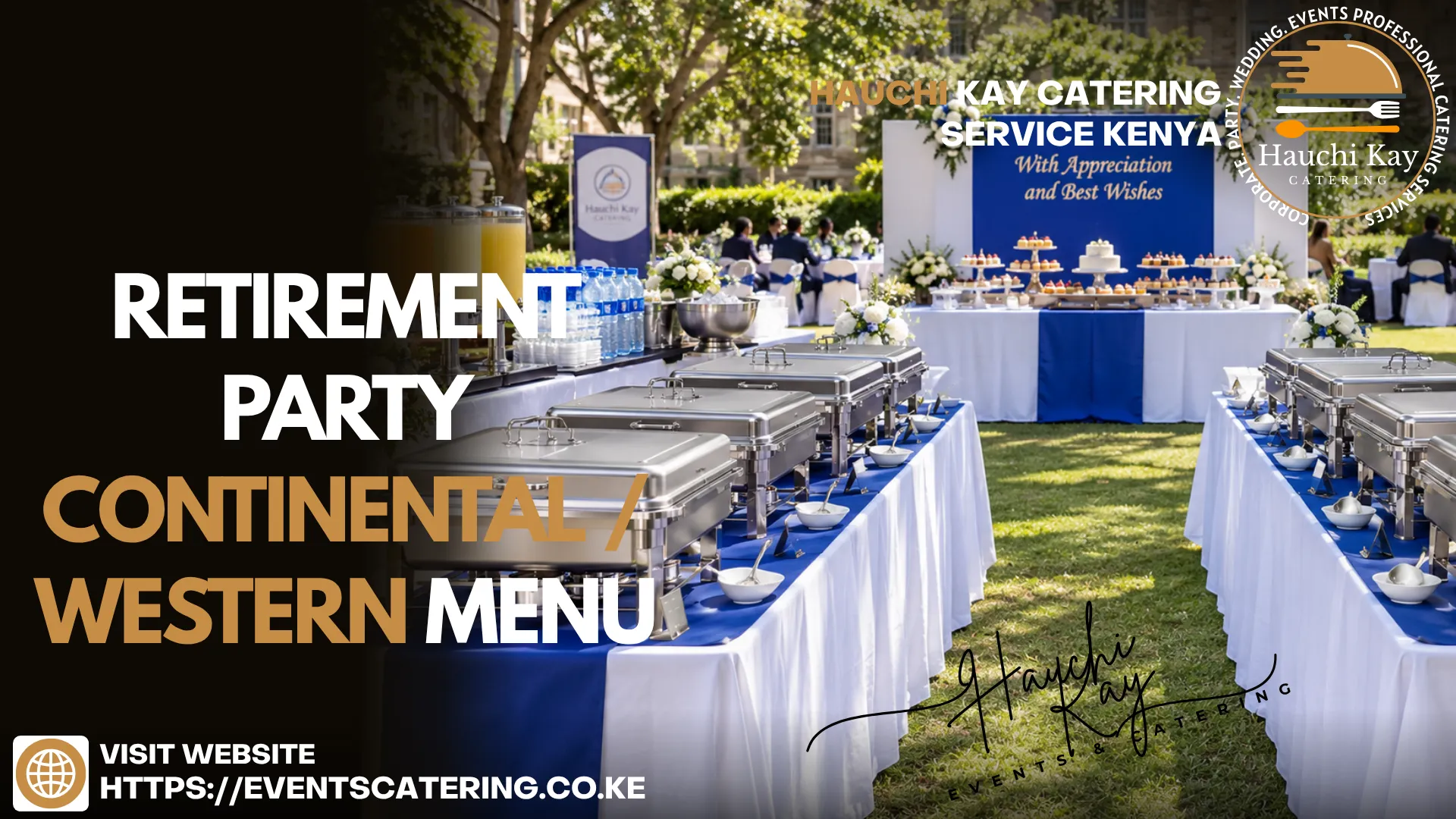 retirement party CONTINENTAL WESTERN MENU